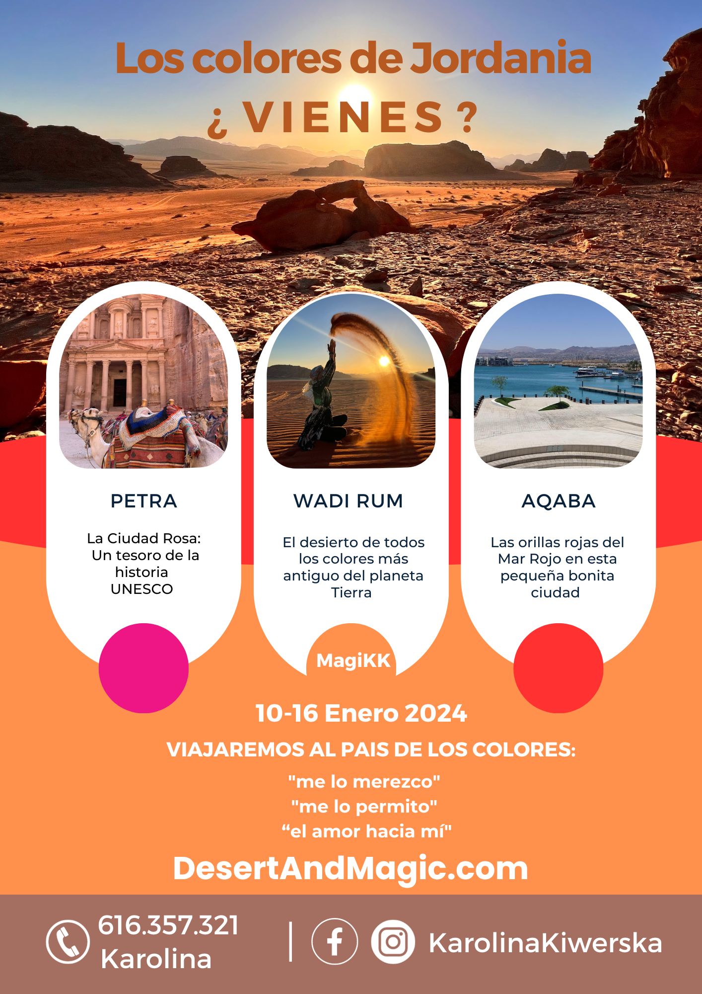 magiKK flyer enero 2024 wadi rum happy retreat desert